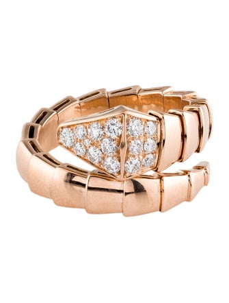 Bvlgari 18K Diamond Serpenti Viper Ring