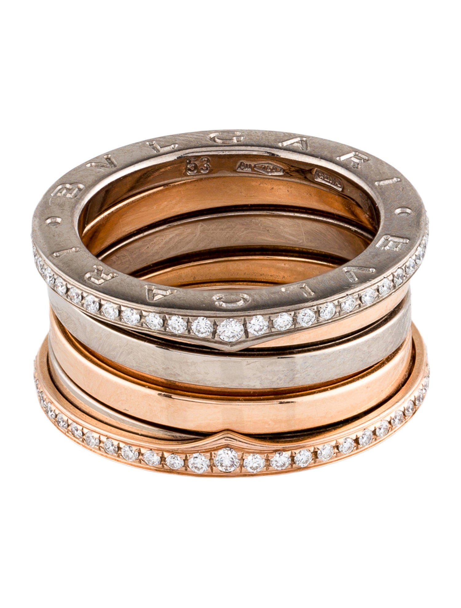 Bvlgari 18K Diamond B.zero1 Ring