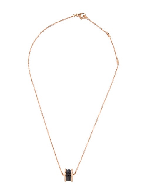Bvlgari 18K Ceramic B.zero1 Pendant Necklace