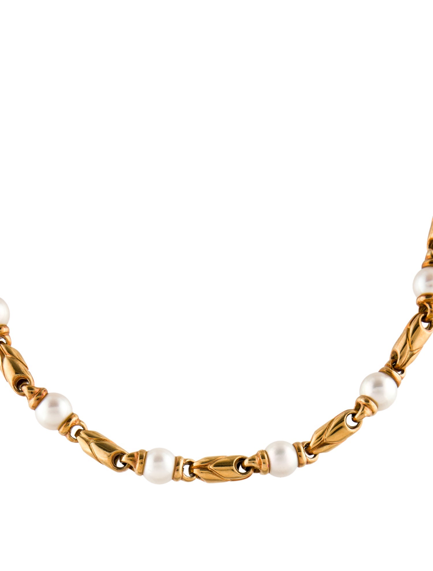 Bvlgari 18K Pearl Passo Doppio Collar Necklace