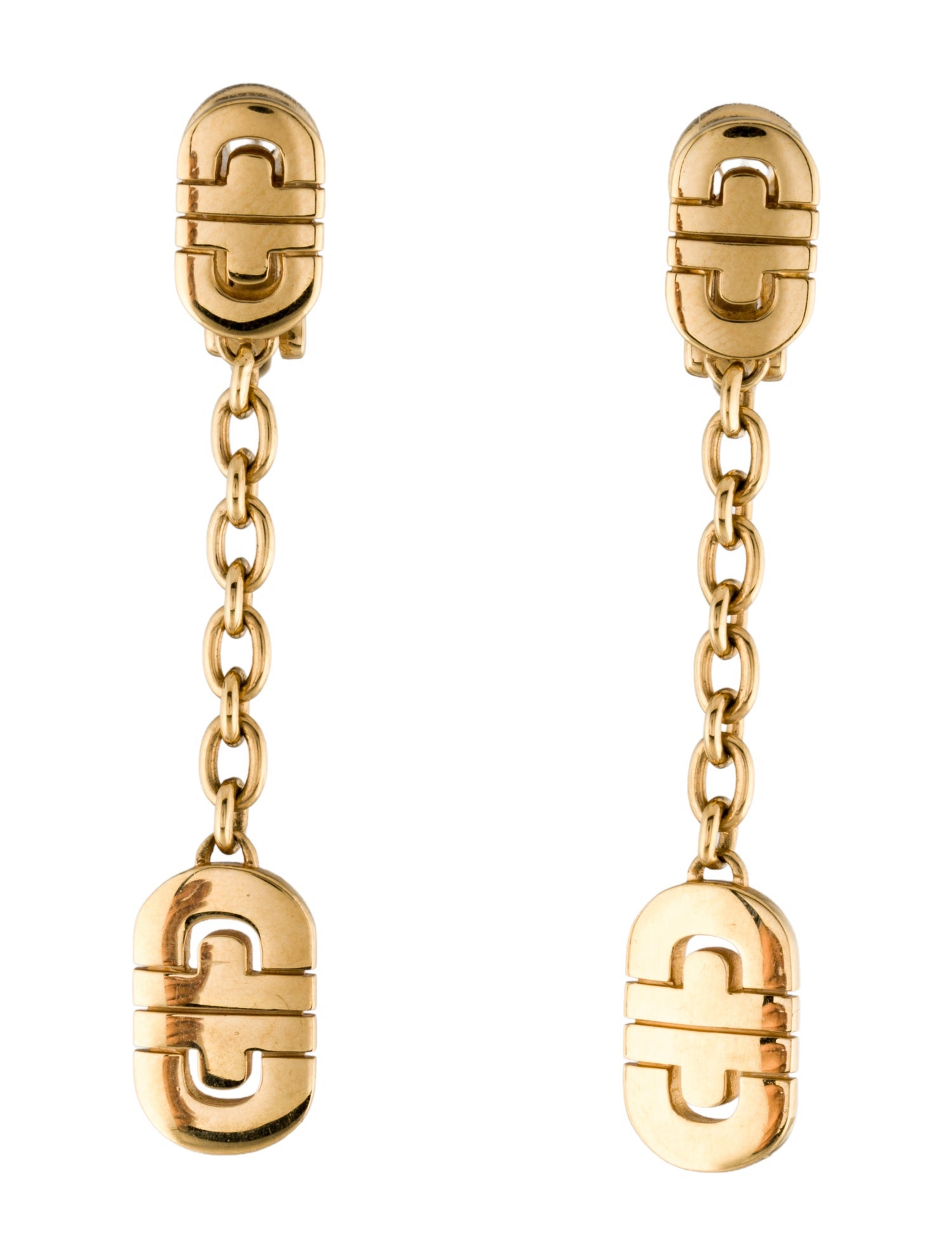 Bvlgari 18K Parentesi Drop Earclips