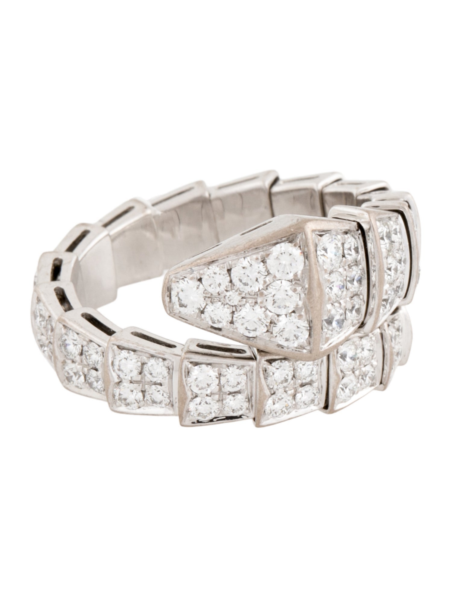 Bvlgari 18K Diamond Serpenti Viper Ring