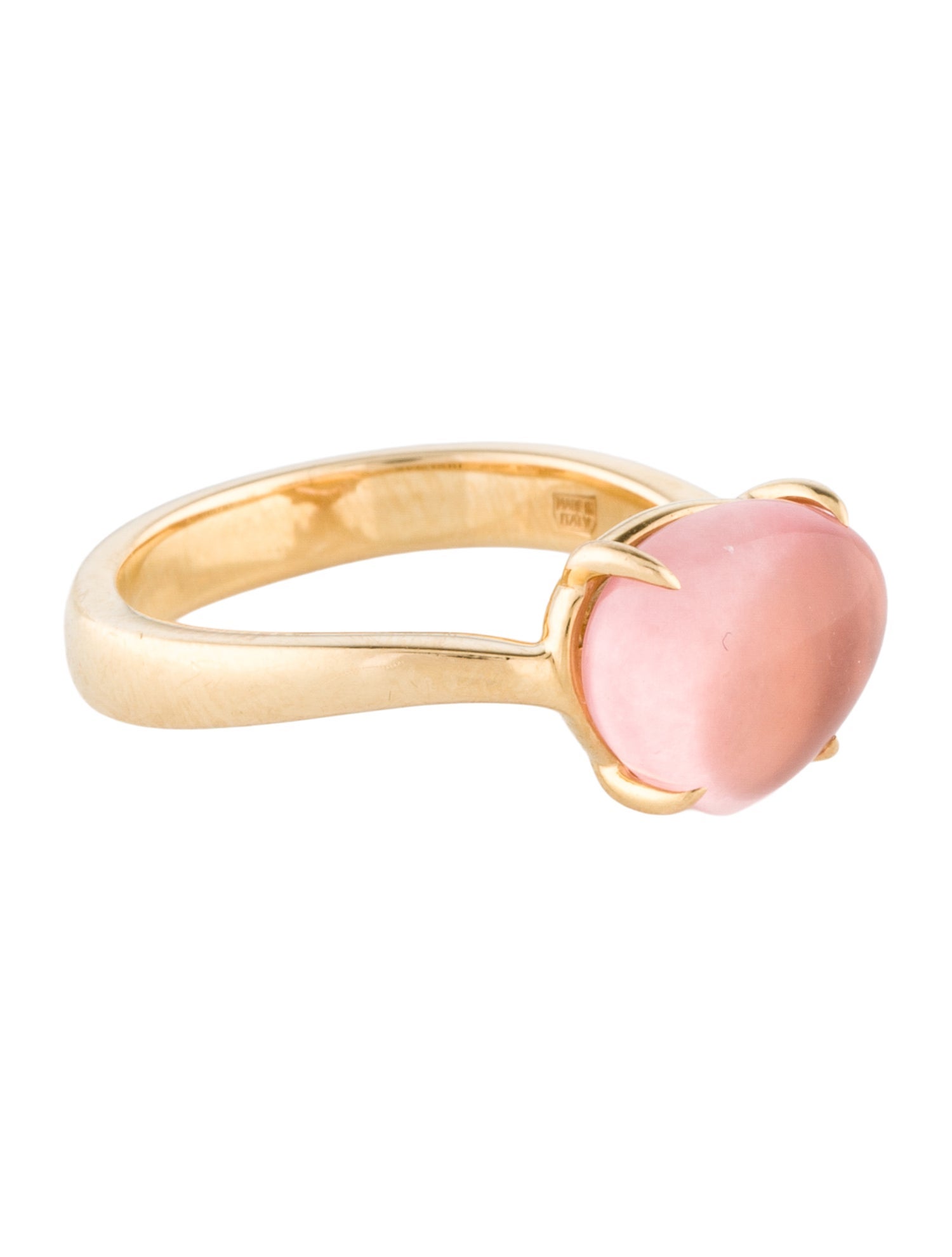 Bvlgari 18K Rose Quartz Sassi Ring