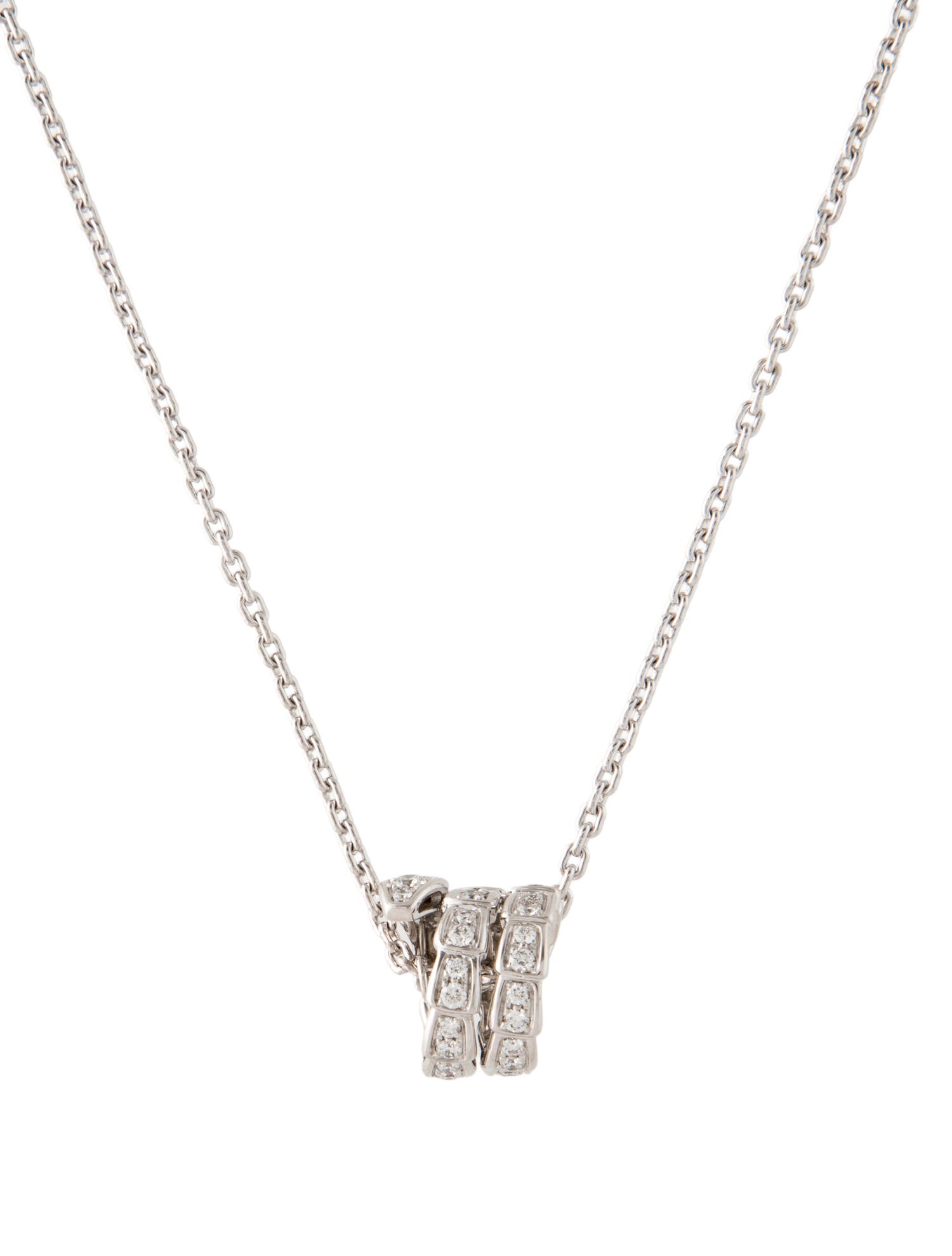 Bvlgari 18K Diamond Serpenti Viper Necklace