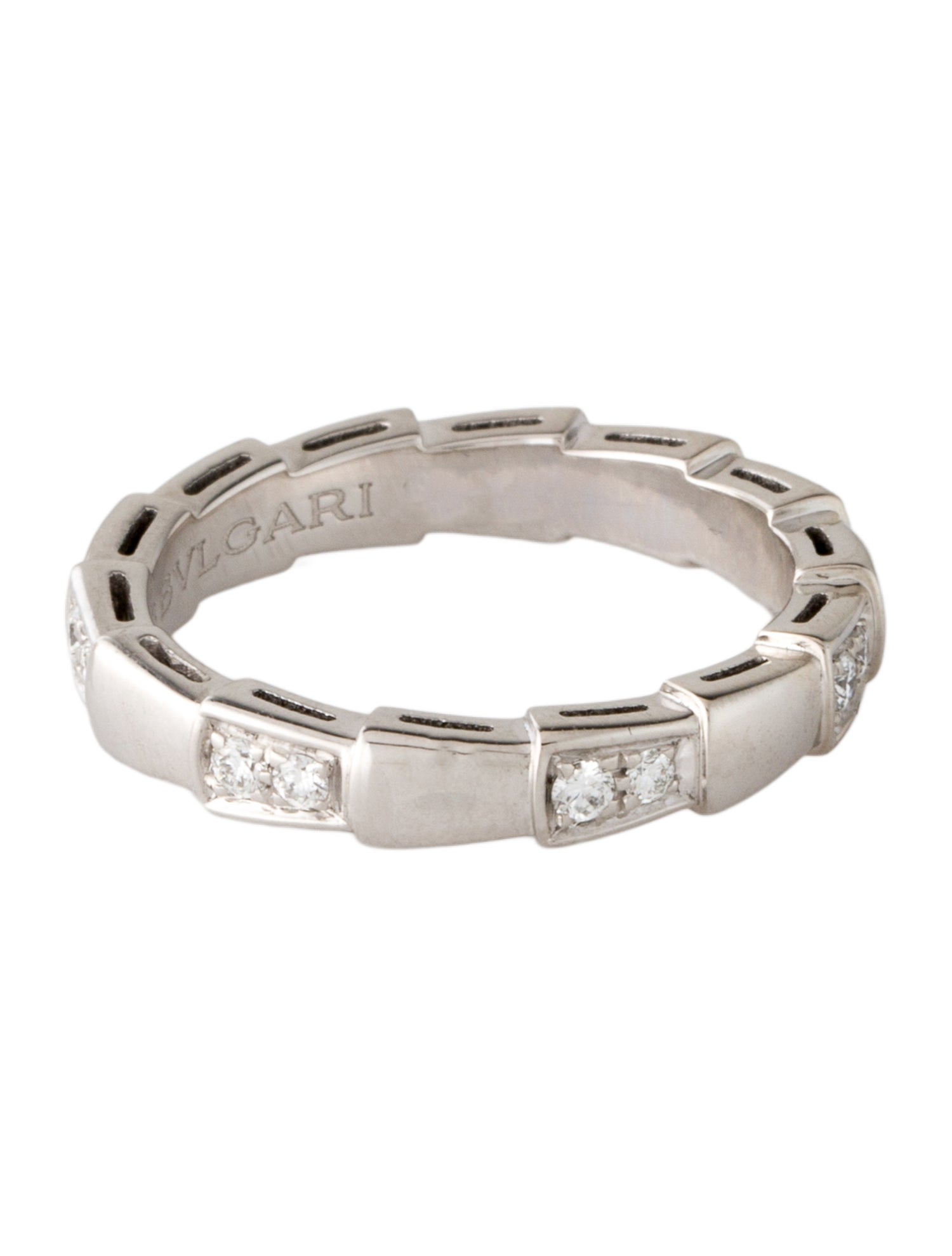 Bvlgari 18K Diamond Serpenti Viper Ring