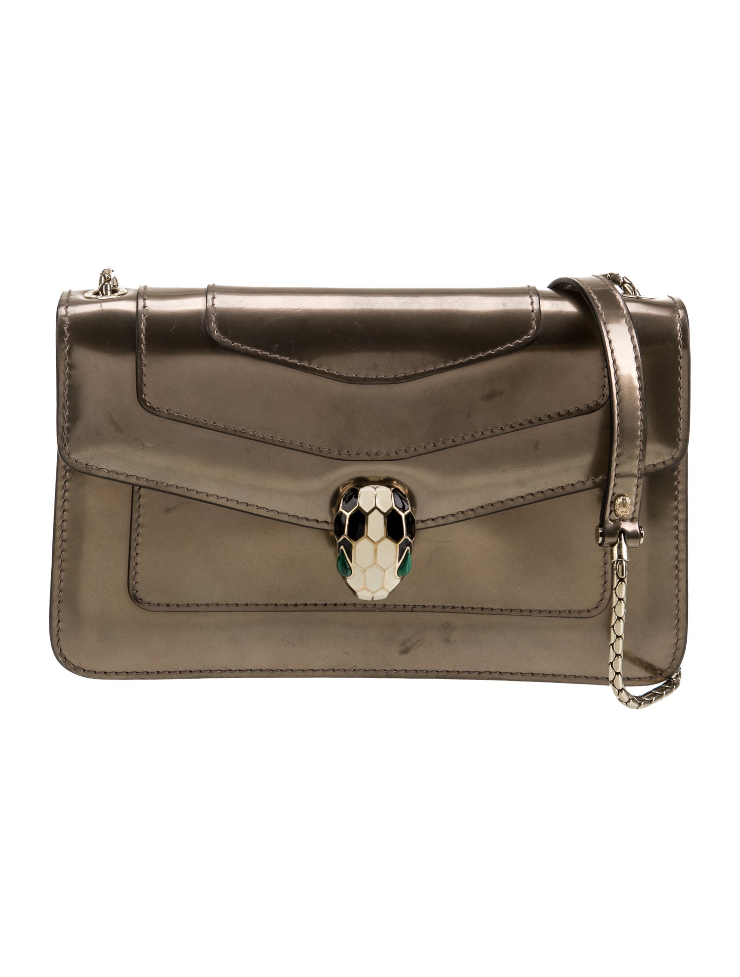 Bvlgari Patent Leather Crossbody Bag