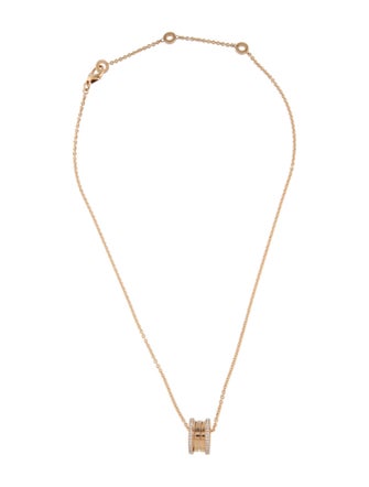 Bvlgari 18K Diamond B.zero1 Pendant Necklace