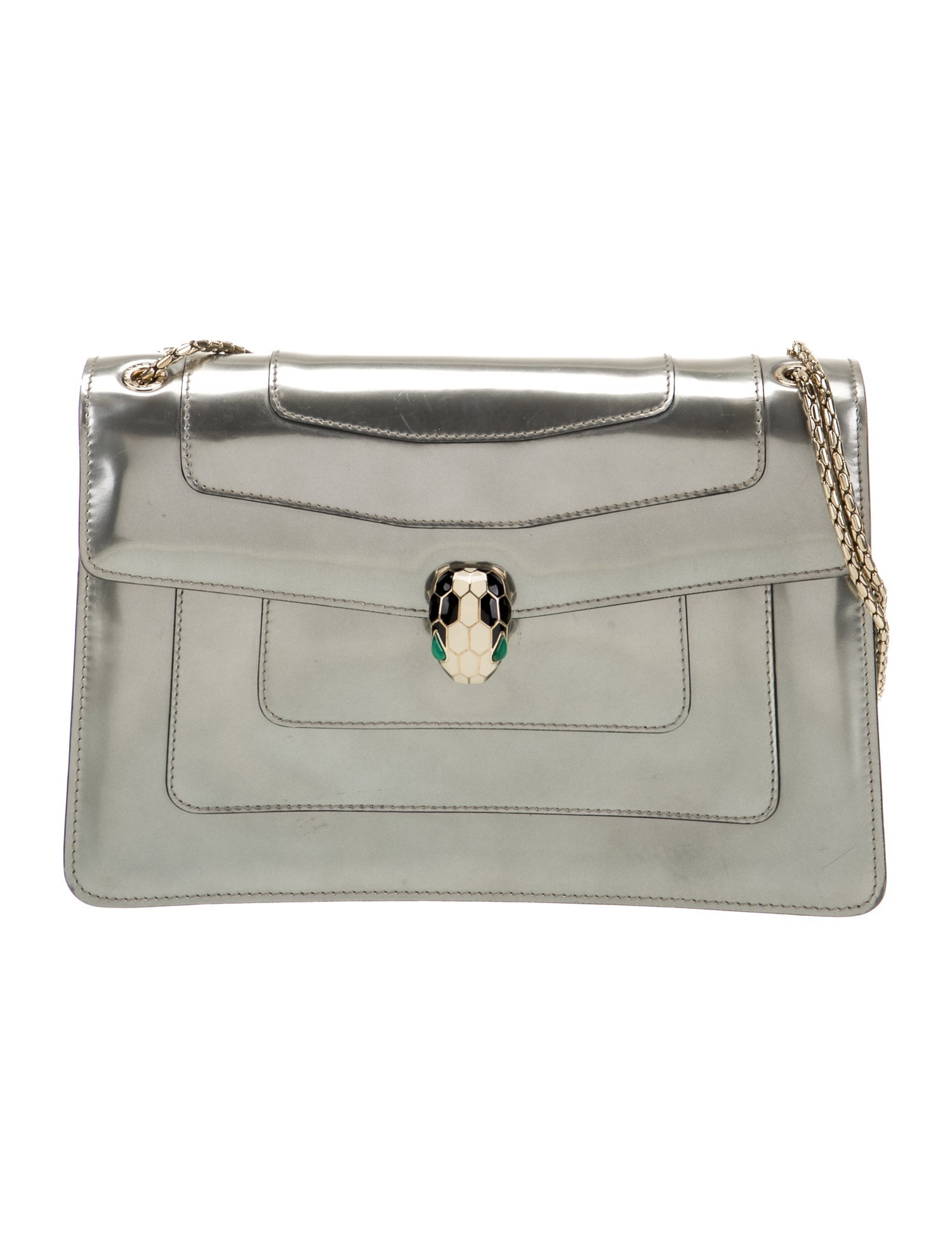 Bvlgari Patent Leather Shoulder Bag