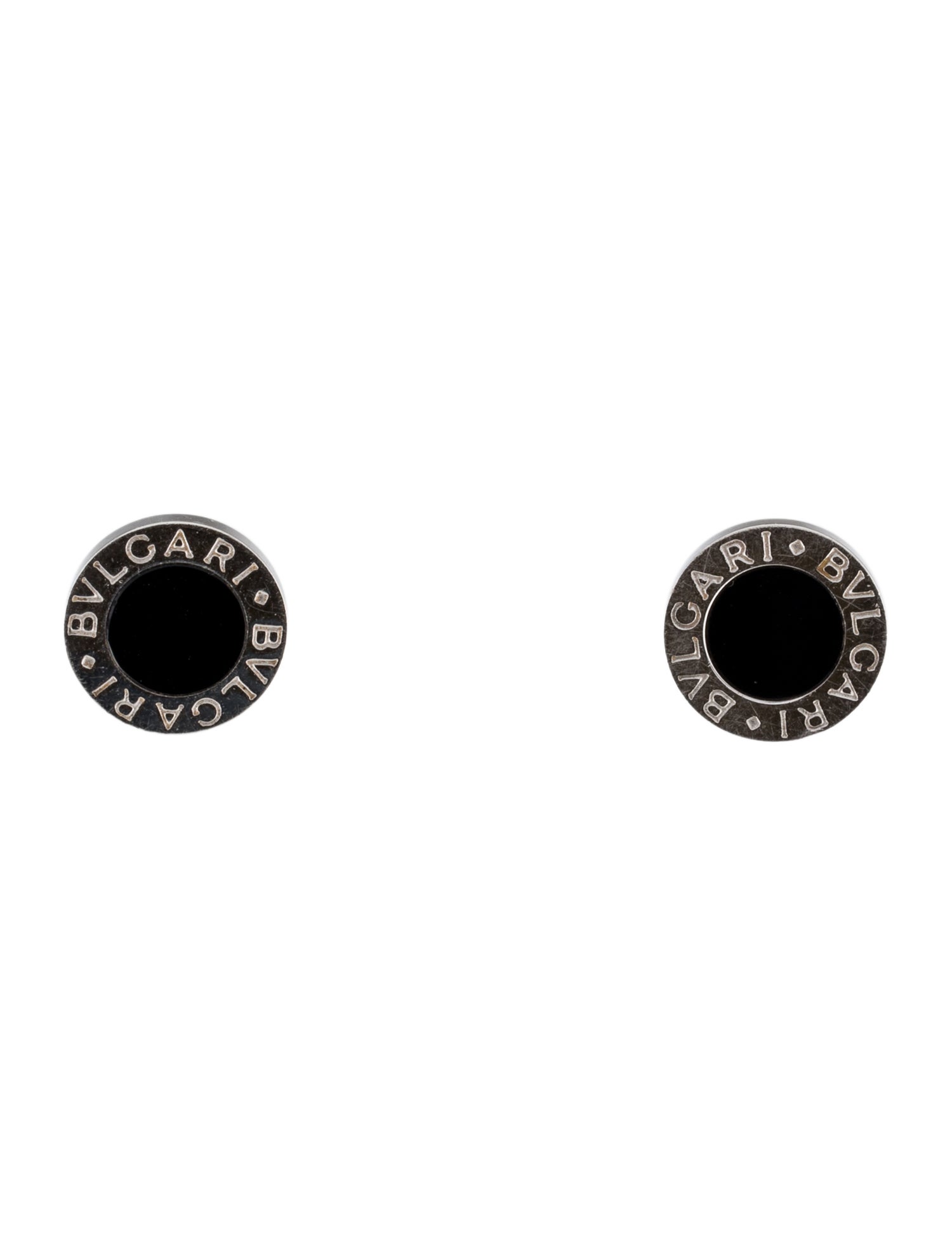 Bvlgari 18K Onyx Bvlgari Bvlgari Stud Earrings