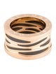 Bvlgari 18K Ceramic B.zero1 Design Legend Ring