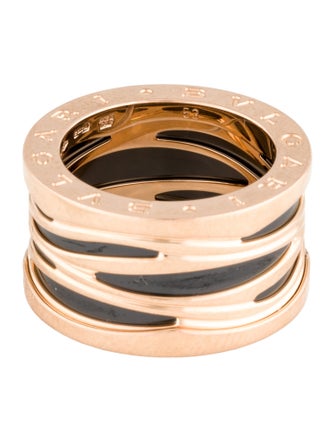Bvlgari 18K Ceramic B.zero1 Design Legend Ring