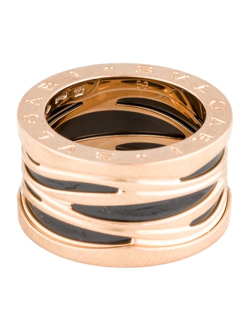 Bvlgari 18K Ceramic B.zero1 Design Legend Ring