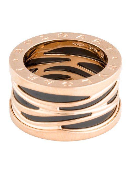Bvlgari 18K Ceramic B.zero1 Design Legend Ring