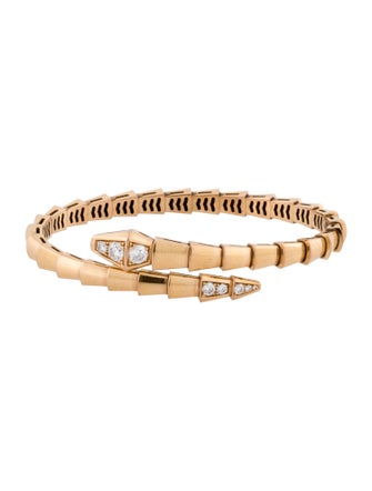 Bvlgari 18K Diamond Serpenti Viper Bracelet