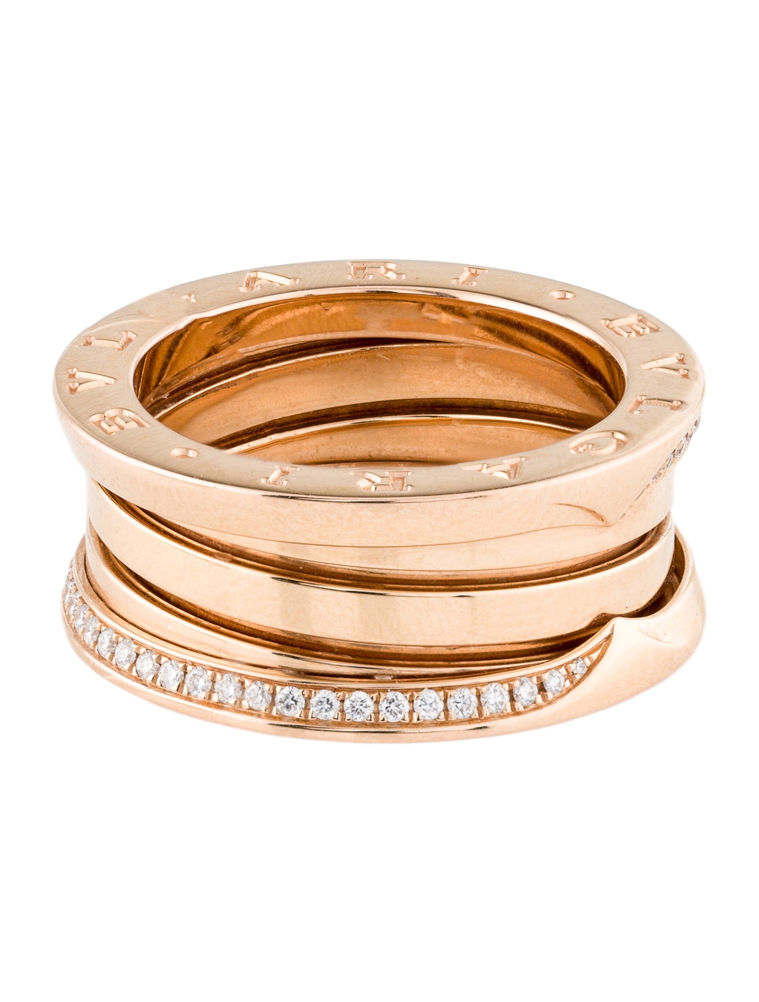 Bvlgari 18K Diamond B.zero1 Ring
