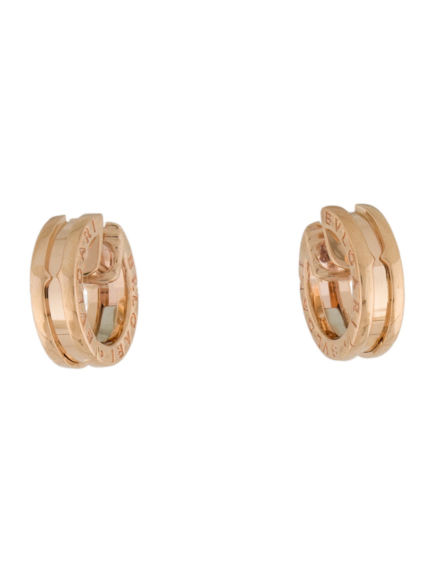 Bvlgari Small 18K B.zero1 Hoop Earrings