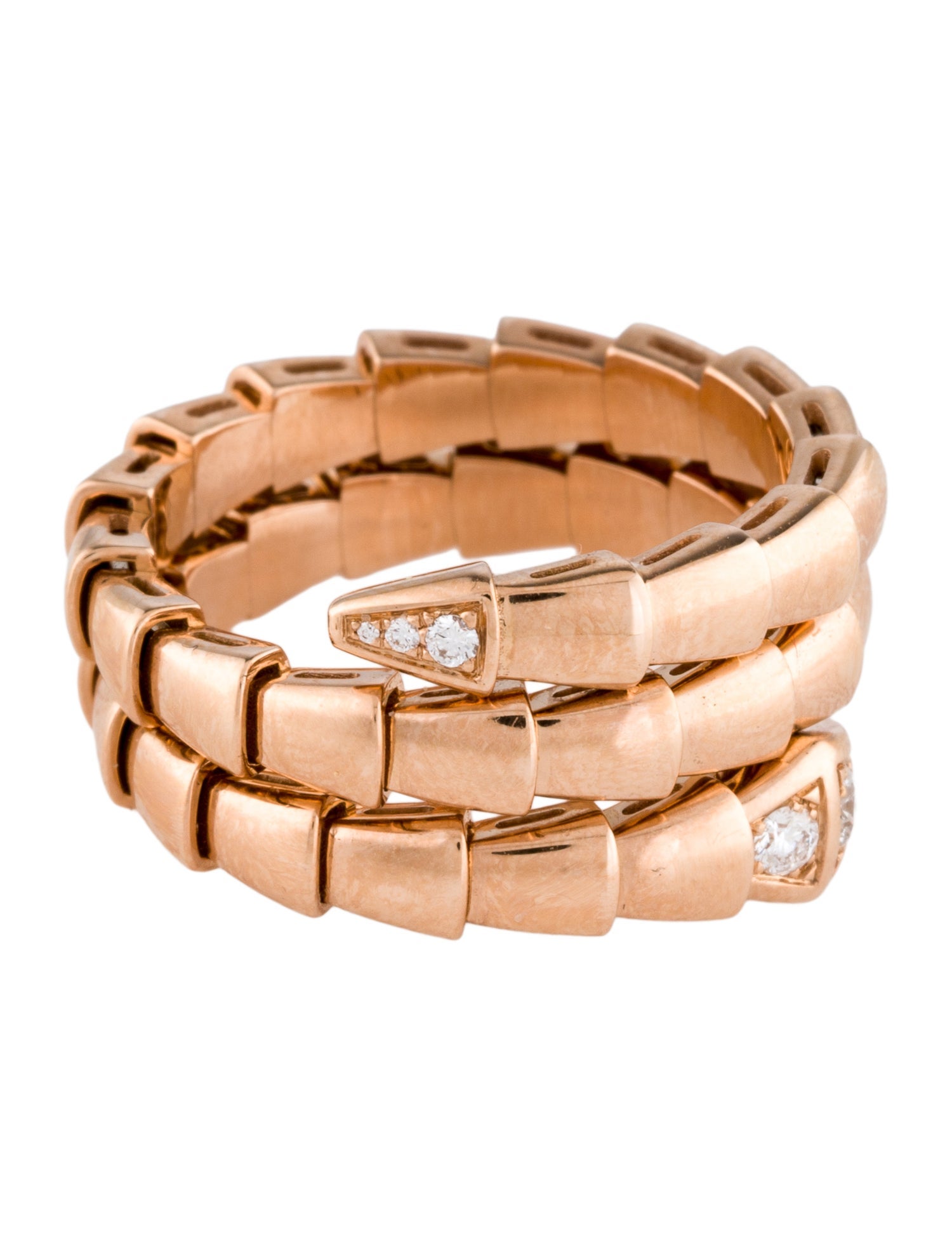 Bvlgari 18K Diamond Serpenti Band