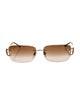 Bvlgari Square Gradient Sunglasses