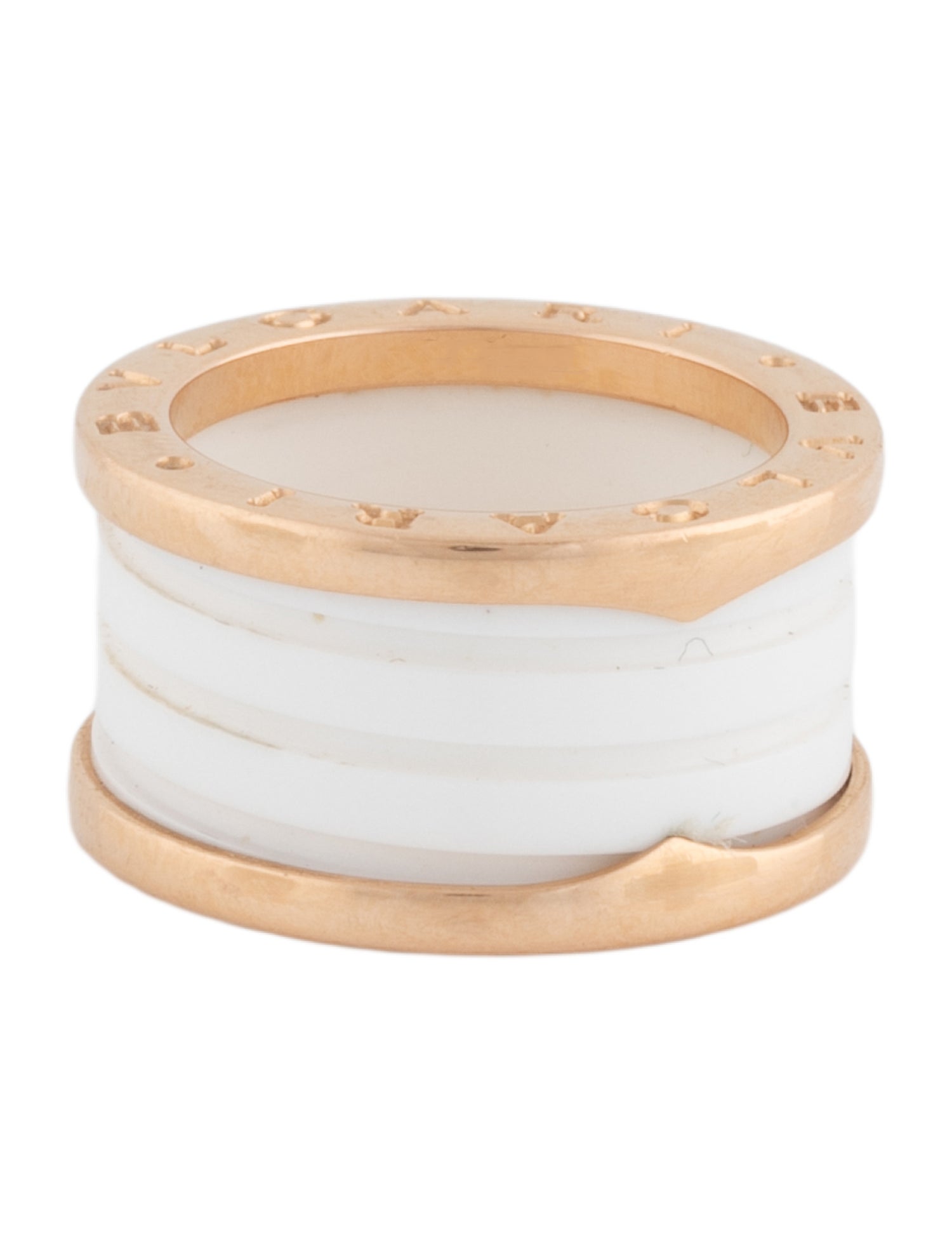 Bvlgari 18K Ceramic B.zero1 Ring