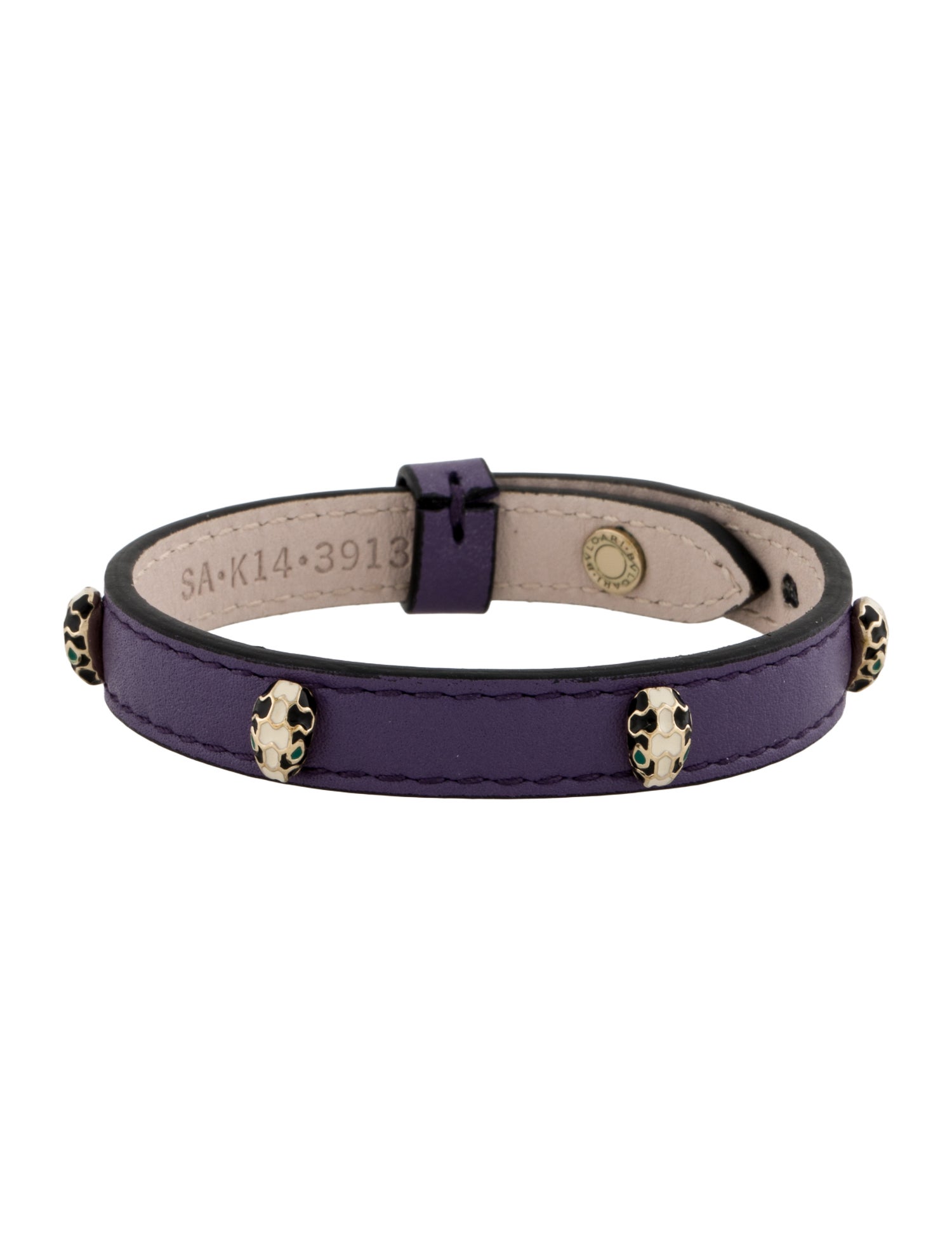 Bvlgari Serpenti Studded Wrap Bracelet