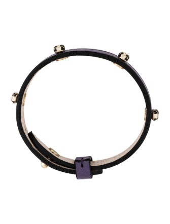 Bvlgari Serpenti Studded Wrap Bracelet
