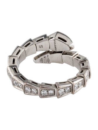 Bvlgari 18K Diamond Serpenti Viper Ring