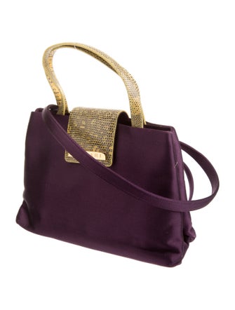 Bvlgari Satin Top Handle Bag