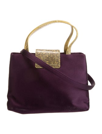 Bvlgari Satin Top Handle Bag