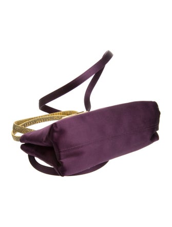 Bvlgari Satin Top Handle Bag