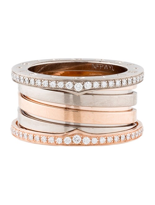 Bvlgari 18K Diamond B.zero1 Labyrinth Ring