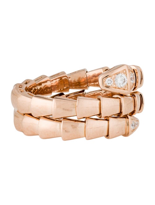 Bvlgari 18K Diamond Serpenti Viper Ring