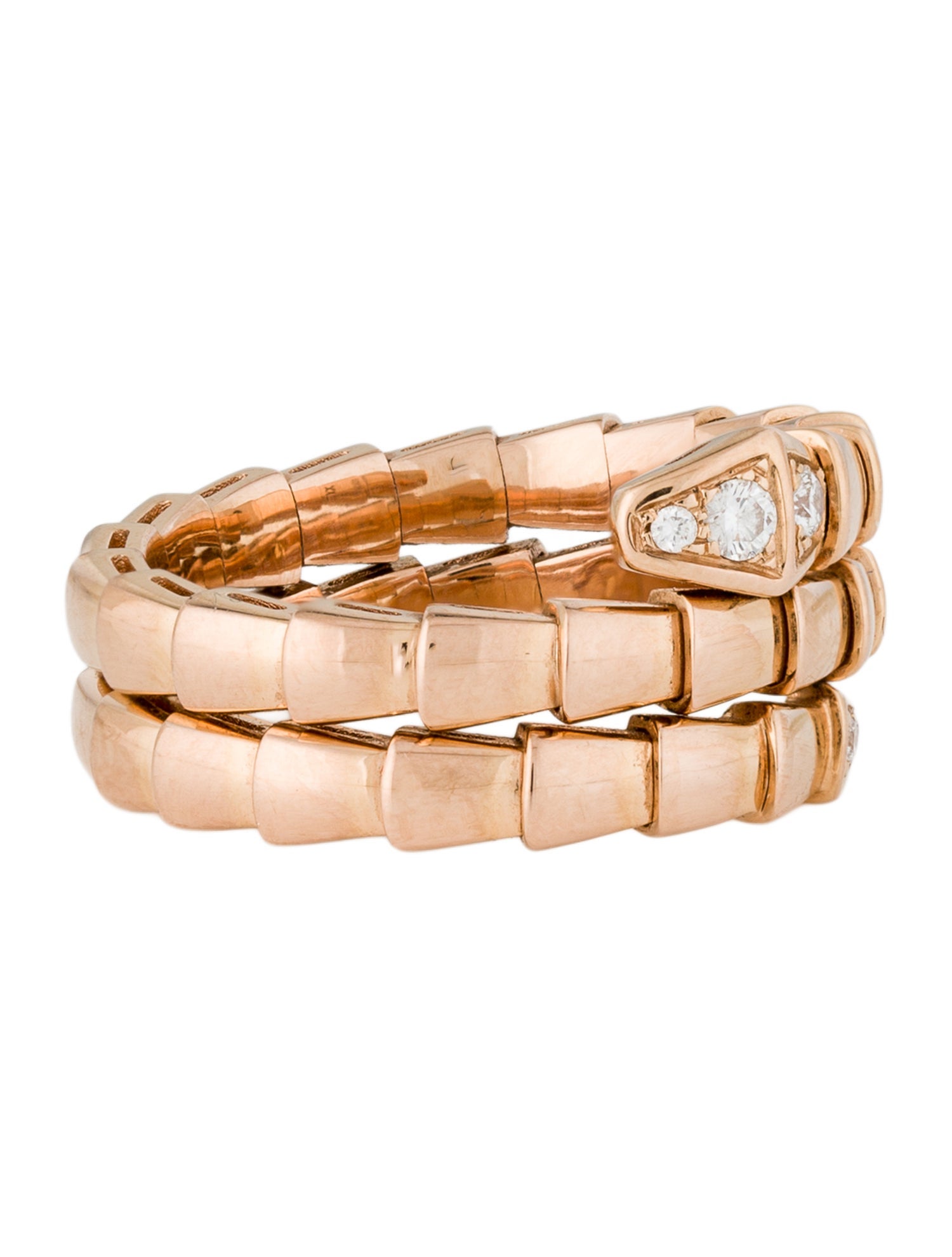 Bvlgari 18K Diamond Serpenti Viper Ring