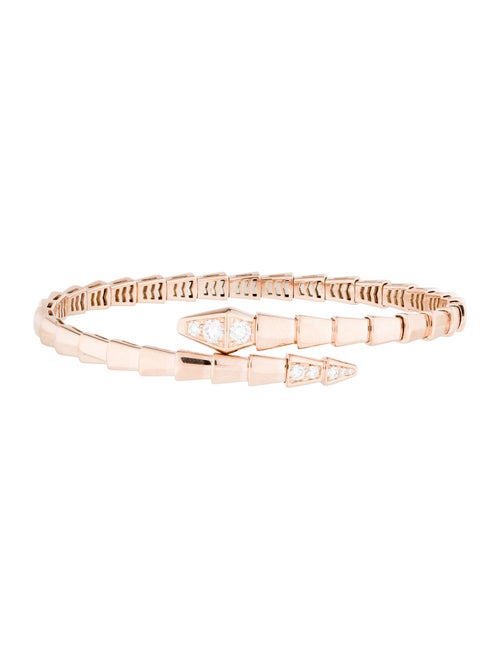 Bvlgari 18K Diamond Serpenti Viper Bracelet