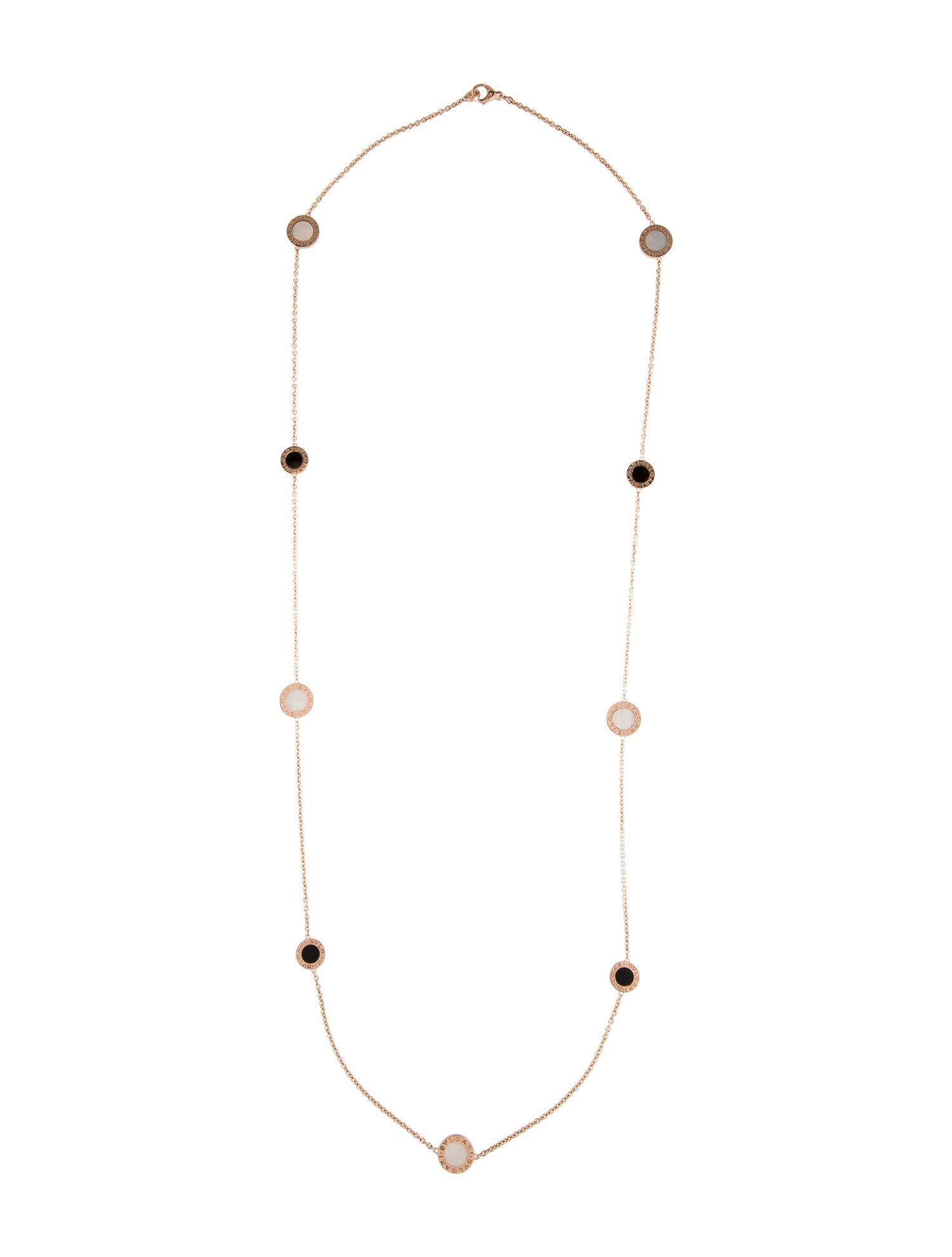 Bvlgari 18K Mother of Pearl & Onyx Bvlgari Bvlgari Necklace