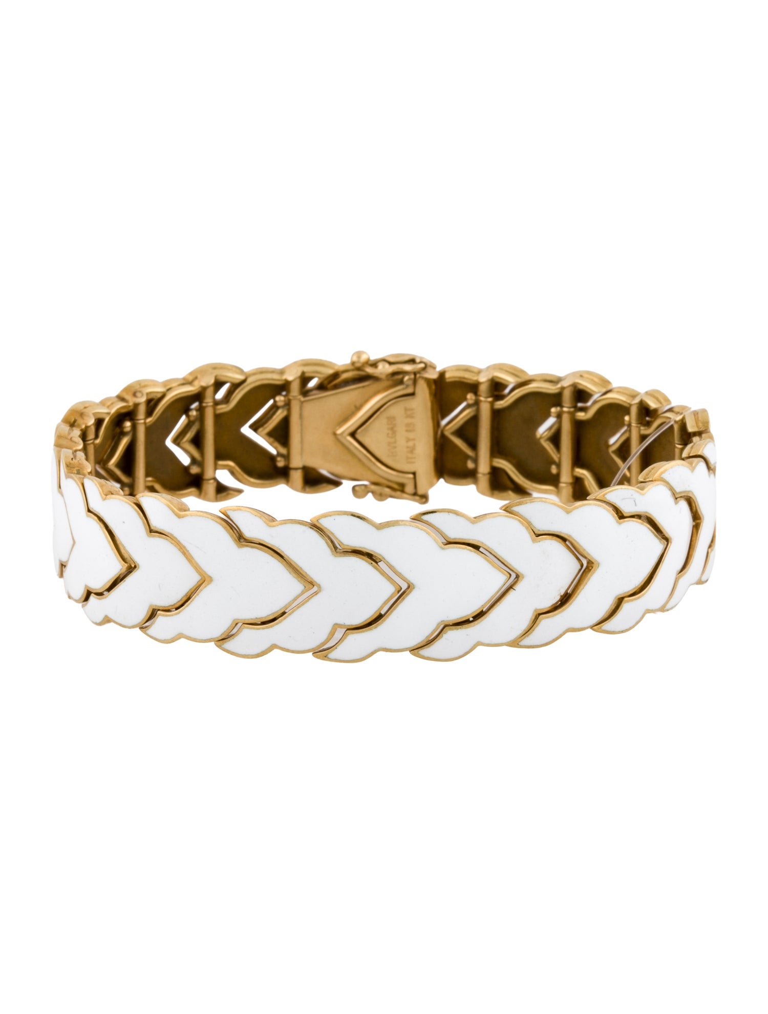 Bvlgari Vintage 18K Enamel Bracelet