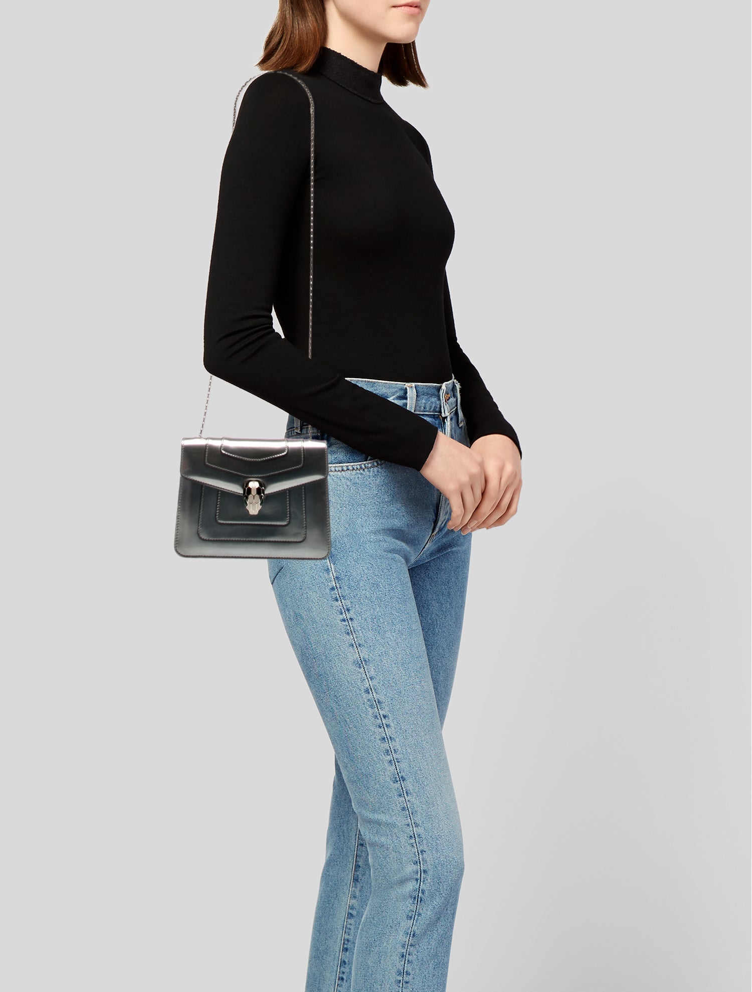 Bvlgari Patent Leather Serpenti Forever Mini