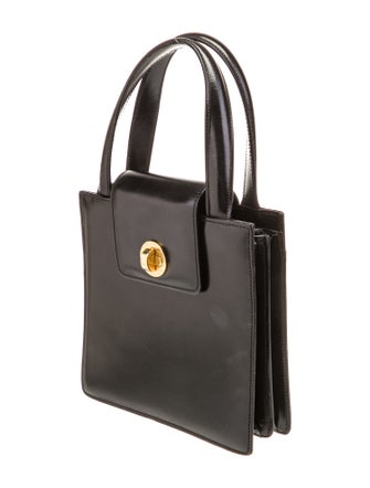 Bvlgari Leather Top Handle Bag
