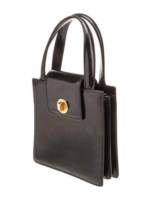 Bvlgari Leather Top Handle Bag