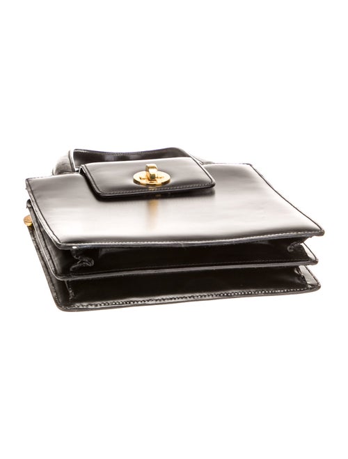 Bvlgari Leather Top Handle Bag