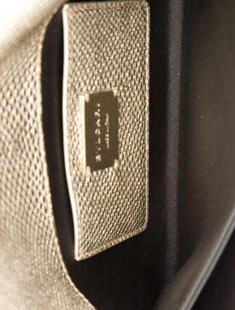 Bvlgari Embossed Leather Clutch