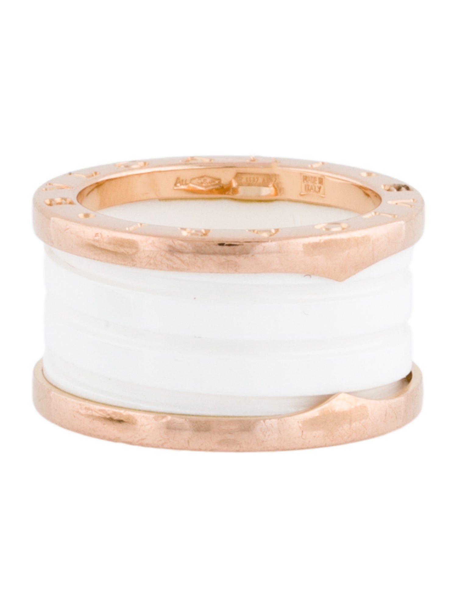 Bvlgari 18K Ceramic B.zero1 Ring