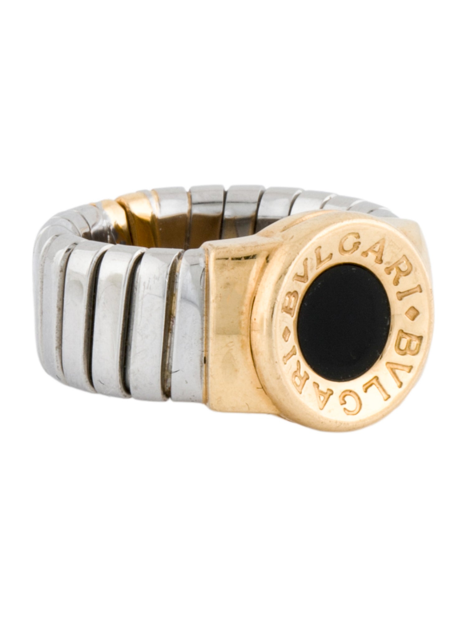Bvlgari Onyx Tubogas Cocktail Ring