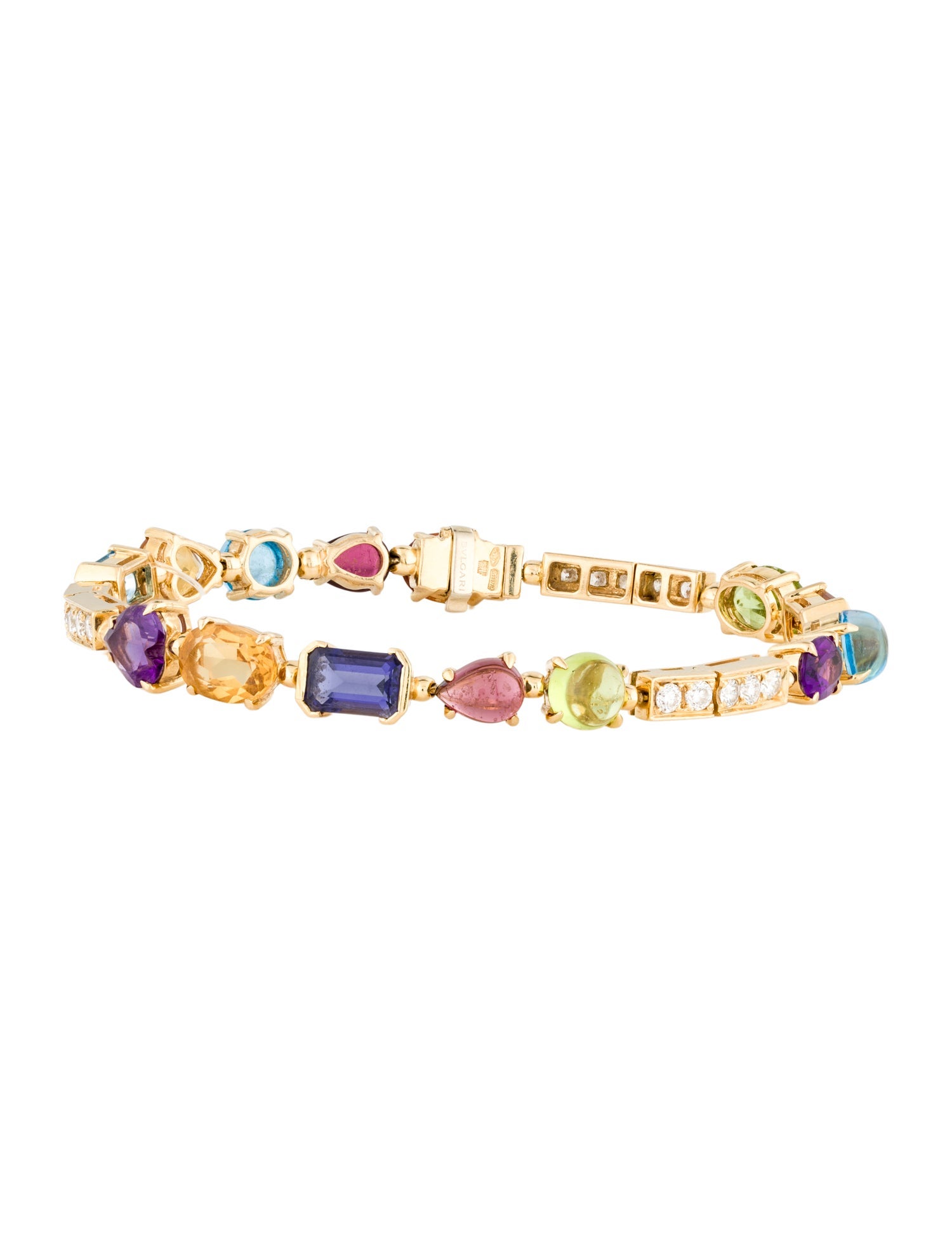 Bvlgari 18K Multistone & Diamond Allegra Bracelet