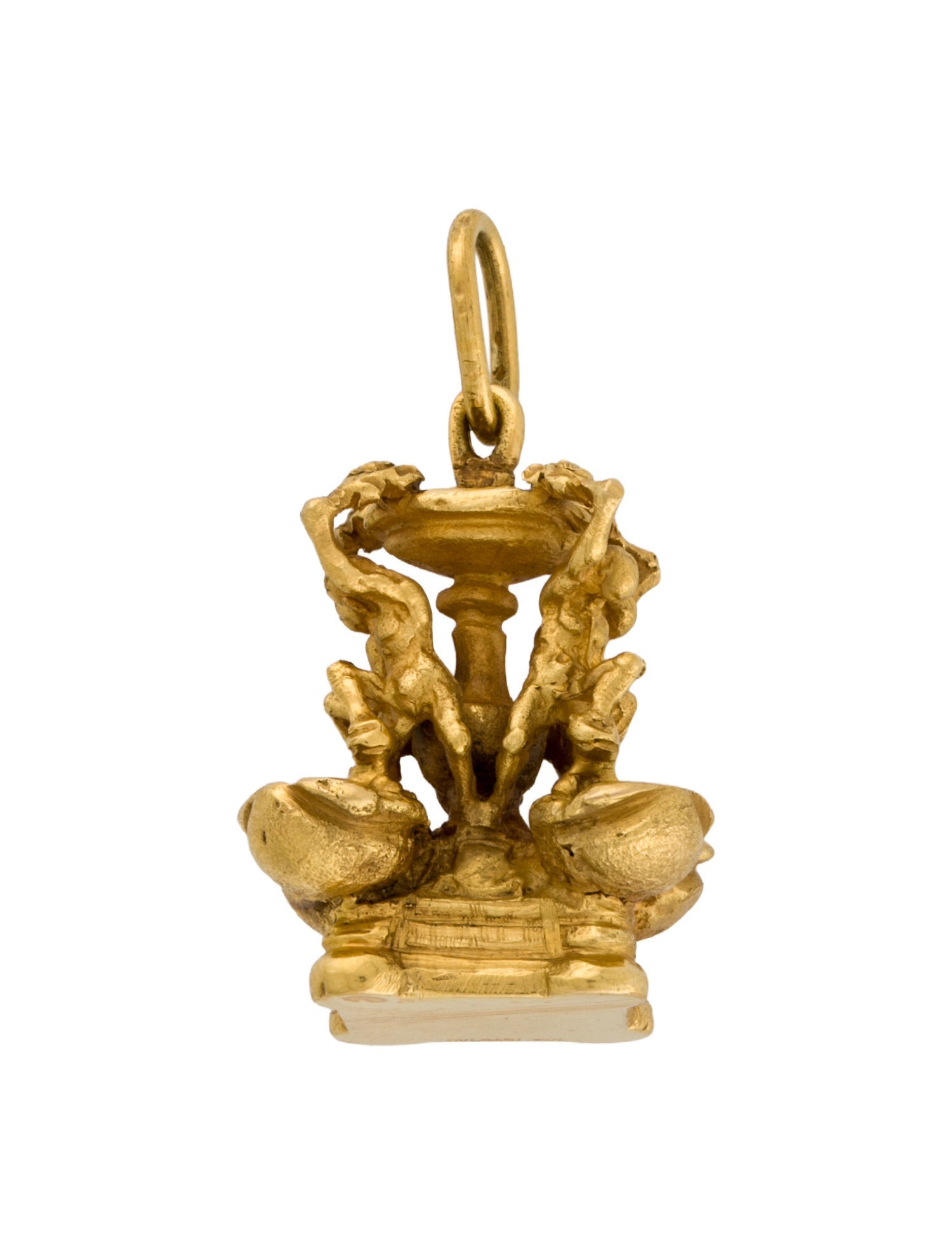 Bvlgari Vintage 18K Fontana delle Tartarughe Charm