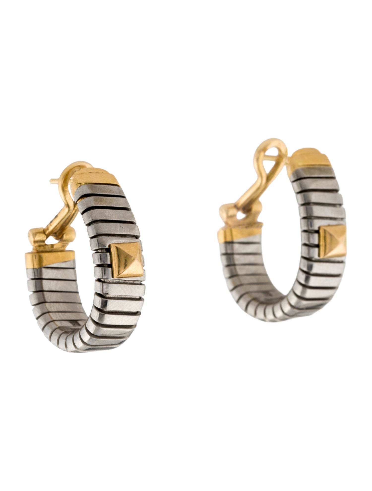 Bvlgari Vintage Two-Tone Tubogas Hoops