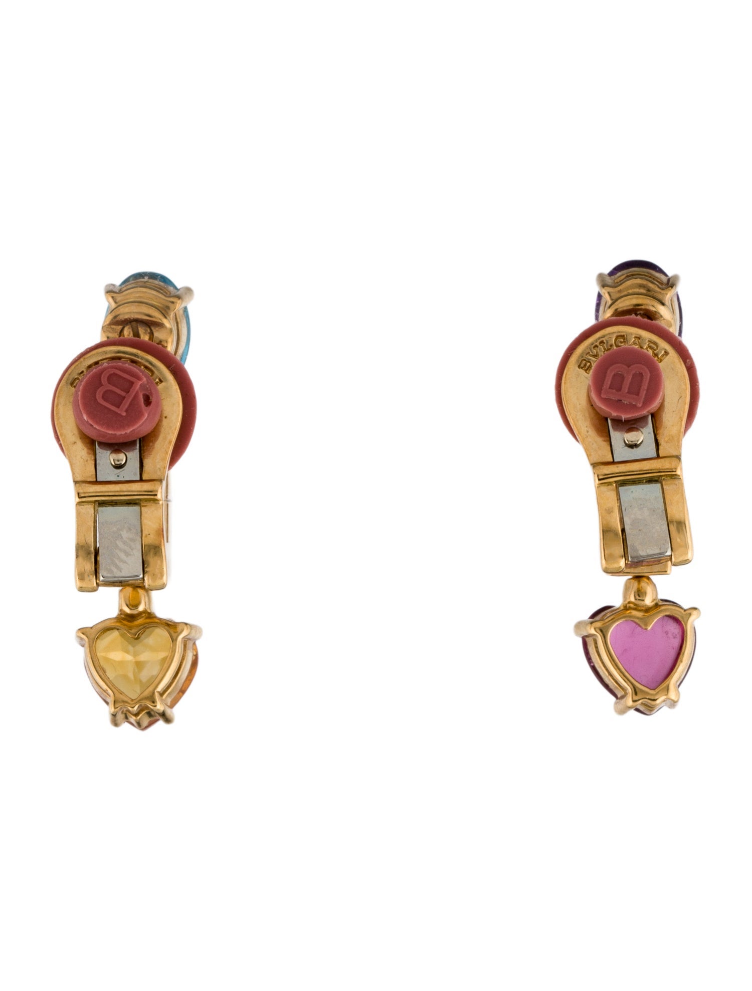 Bvlgari 18K Multi-Stone Allegra Drop Earrings