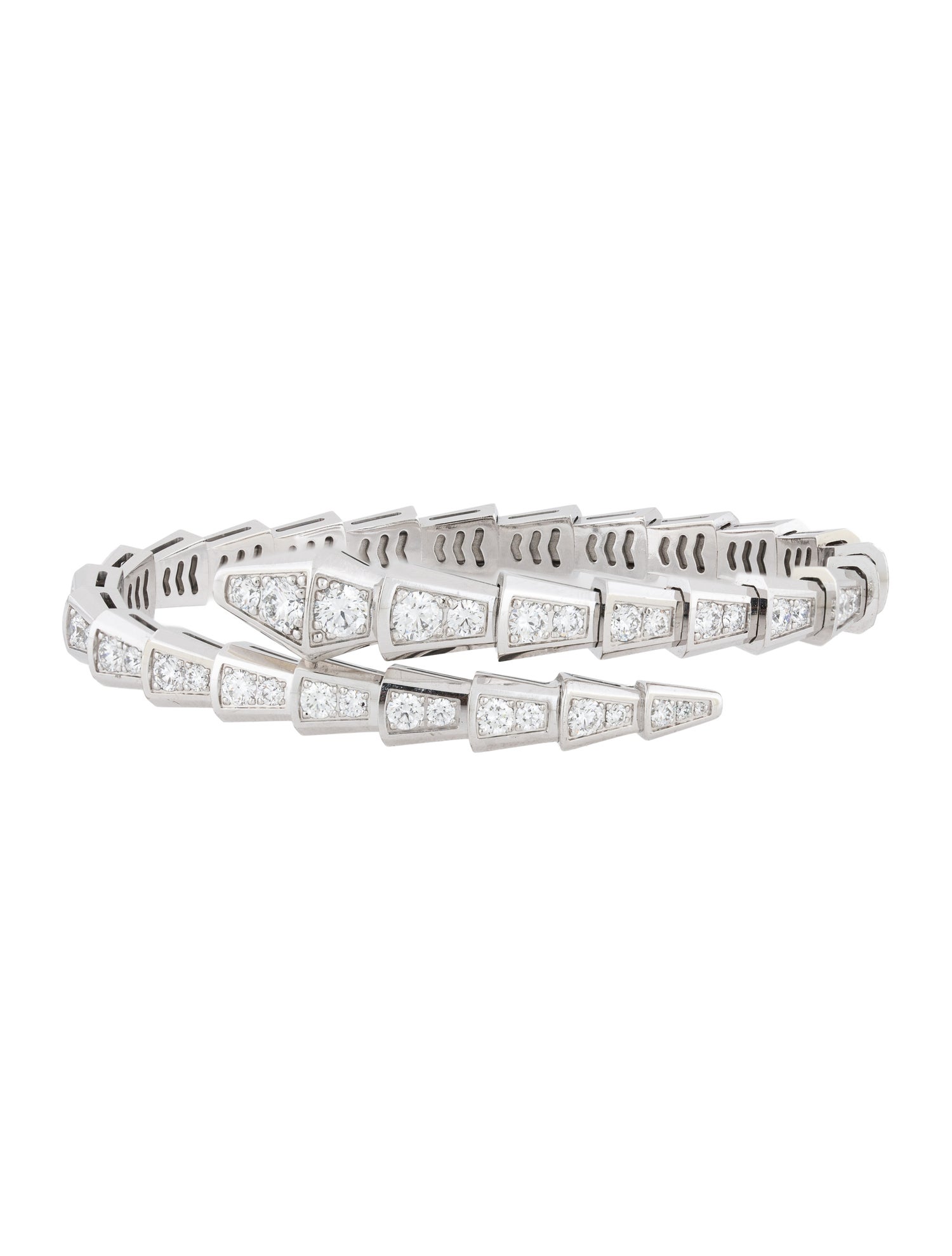 Bvlgari 18K Diamond Serpenti Bracelet