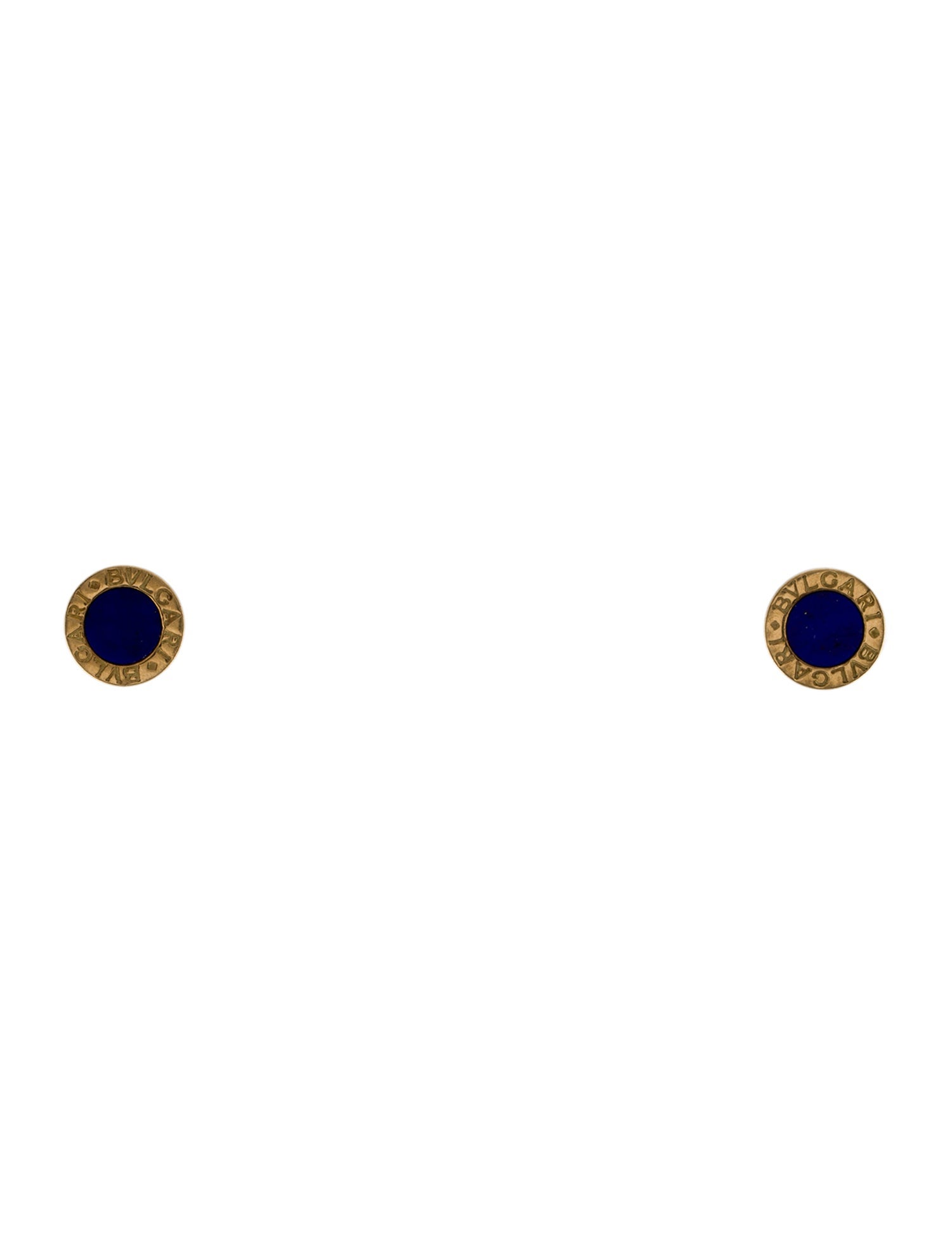 Bvlgari 18K Lapis Lazuli Stud Earrings