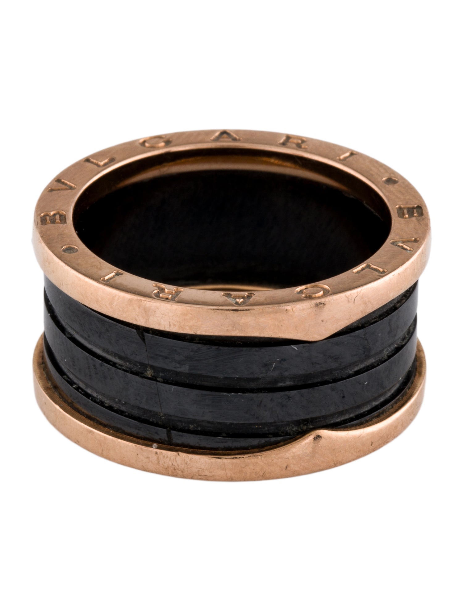 Bvlgari 18K Ceramic B.zero1 Ring