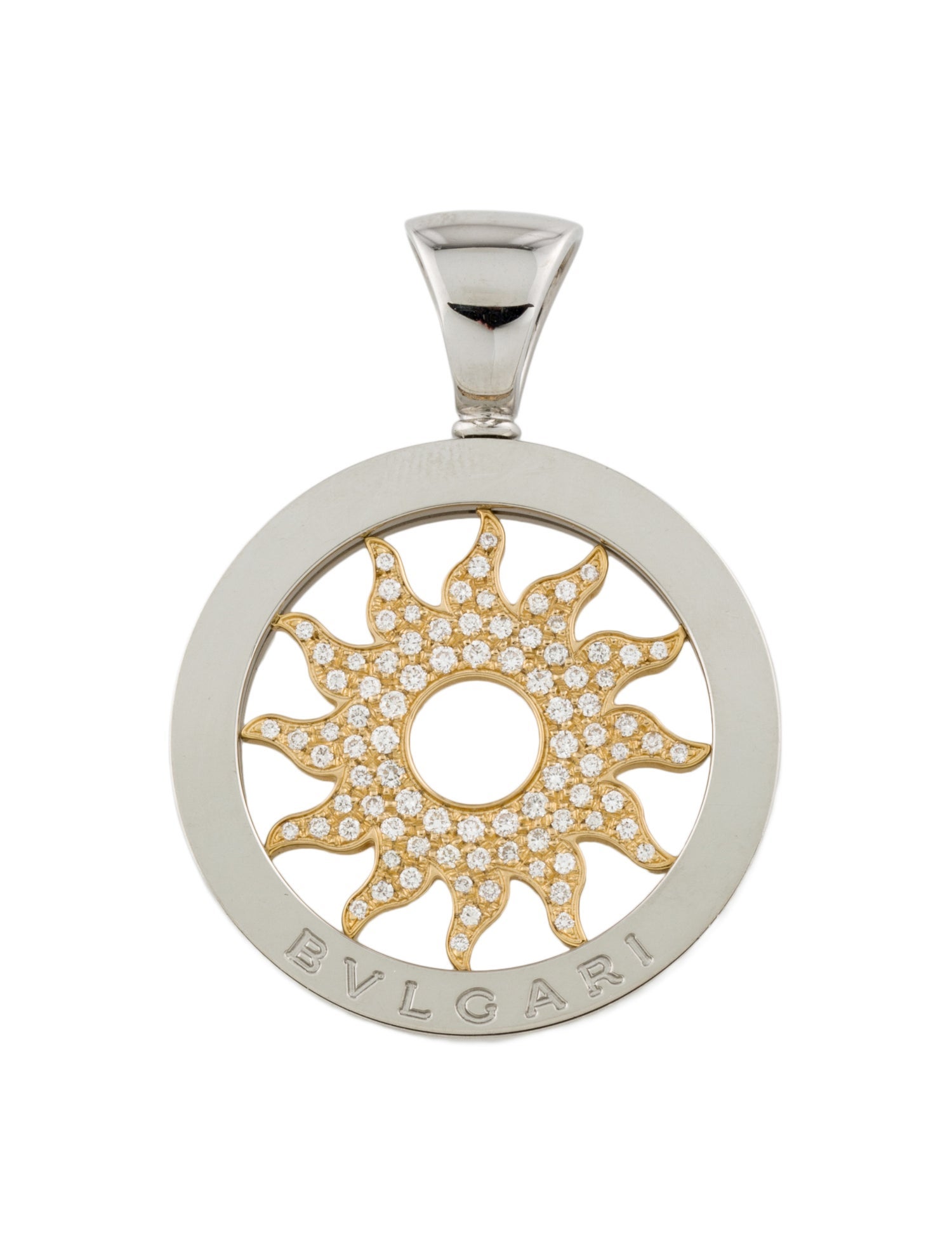 Bvlgari Diamond Tondo Sun Pendant